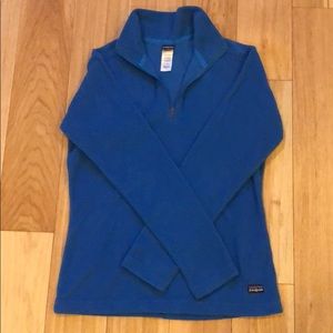 Patagonia 1/4 zip fleece pullover, Size Small Blue